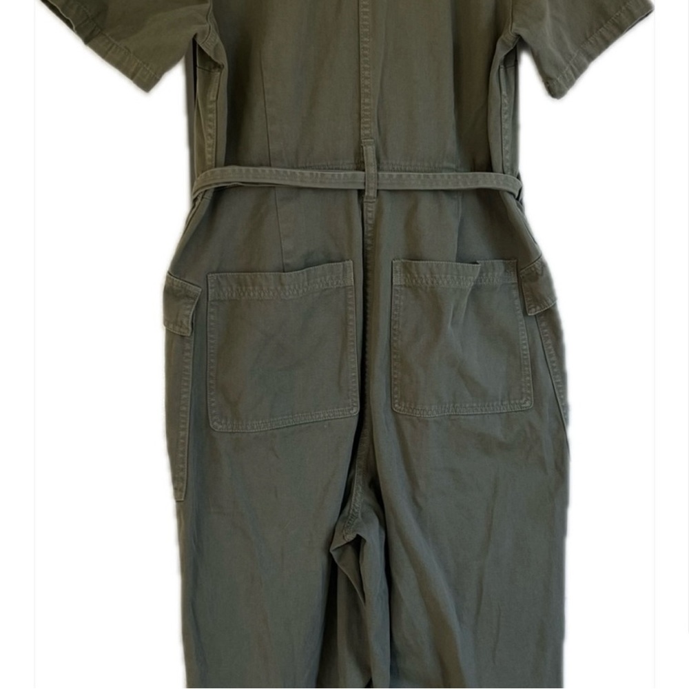 Madewell Olive Green Utility Dress - Picture 2 of 5